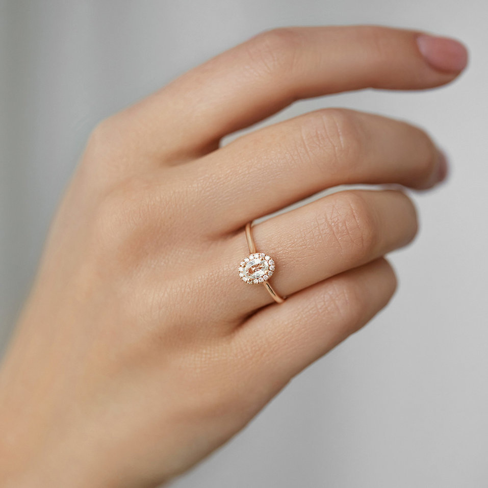 Prsten s safírem a diamanty Princess Wish