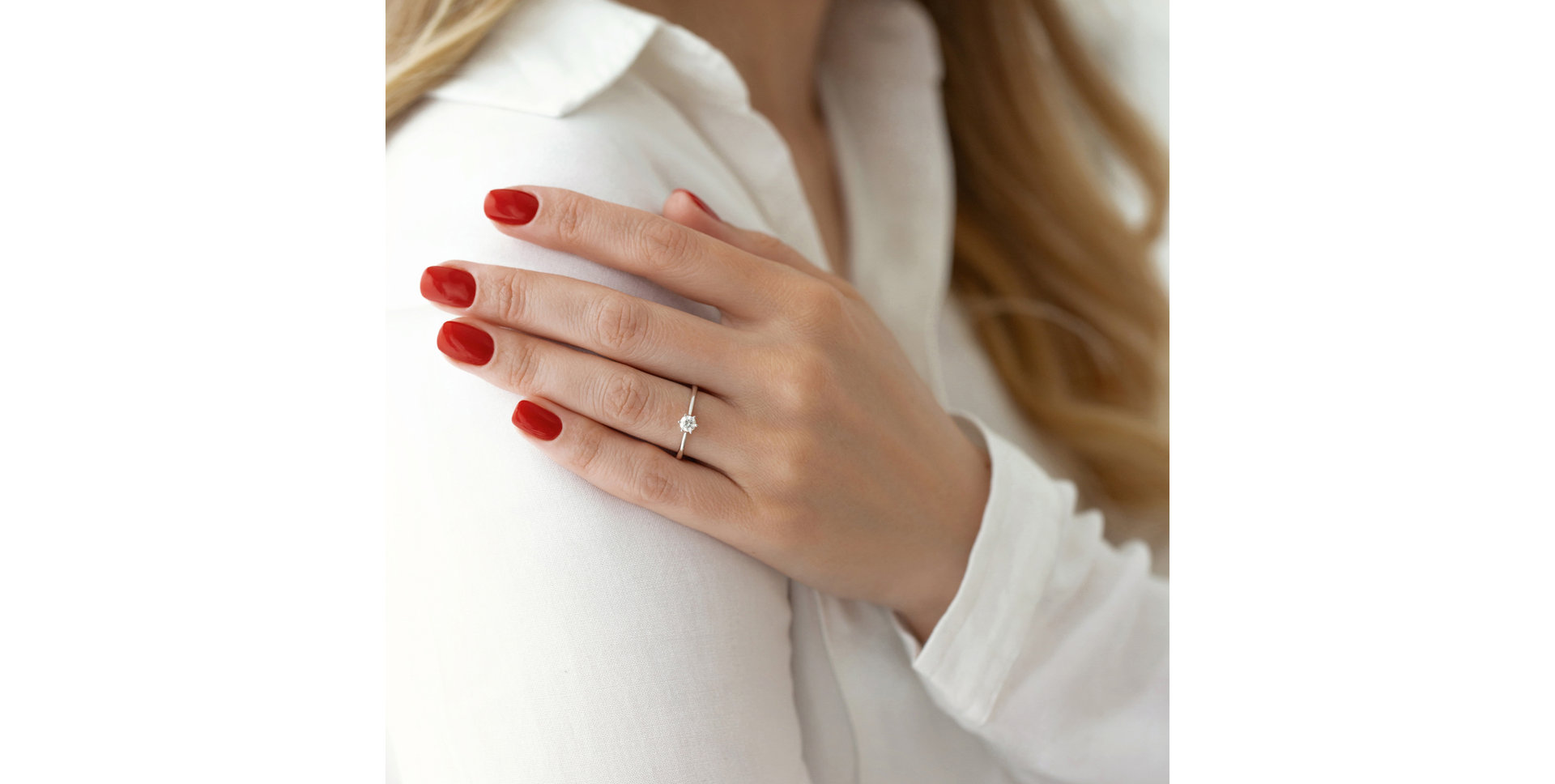 Prsten s diamantem Glory