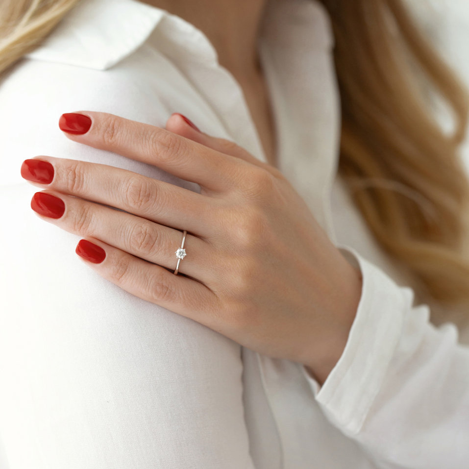 Prsten s diamantem Glory