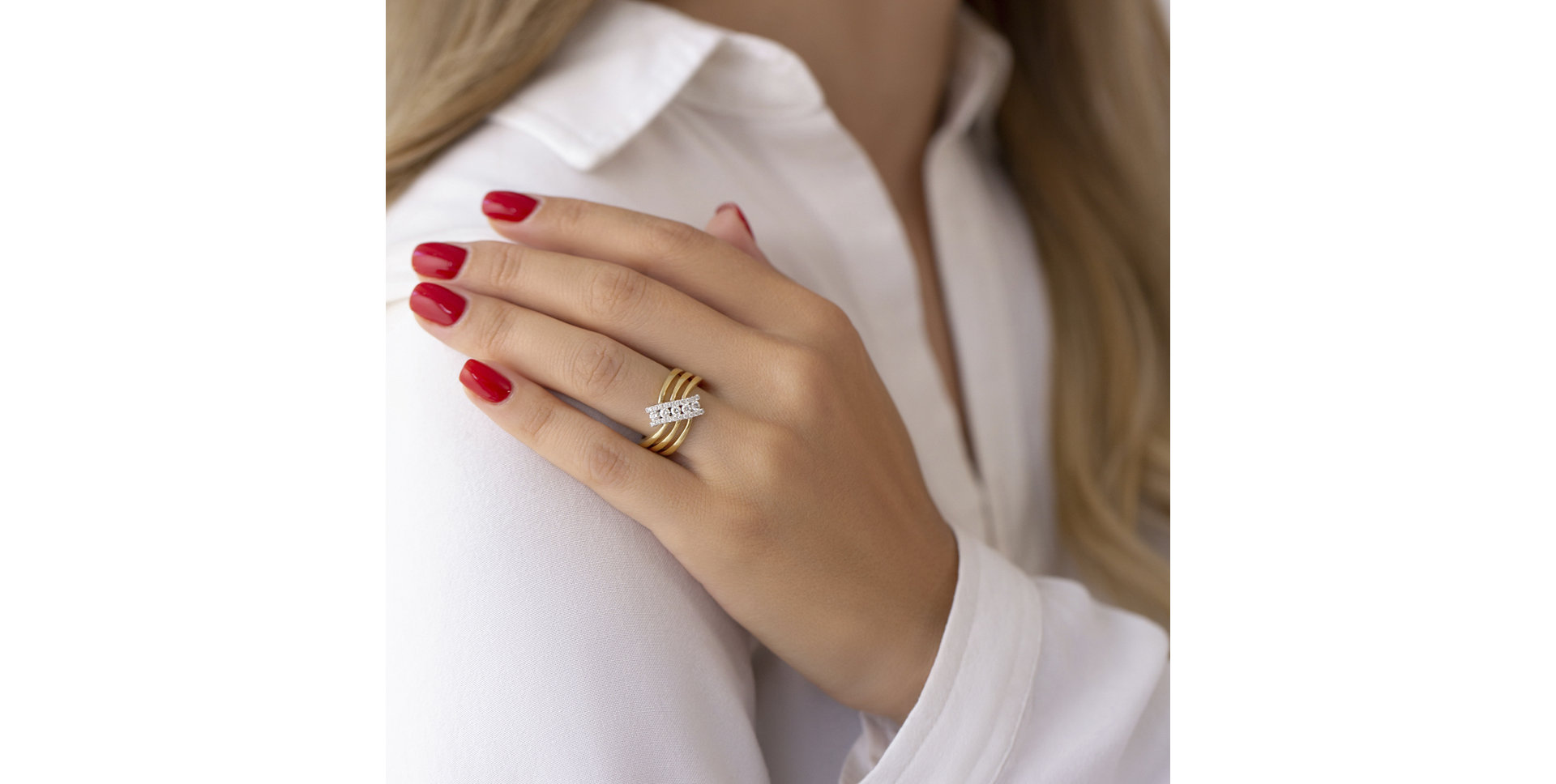 Prsten s diamanty Mondatta