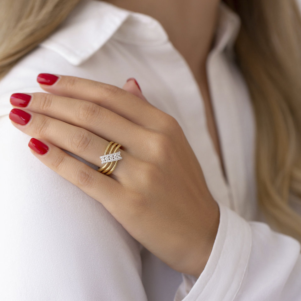 Prsten s diamanty Mondatta