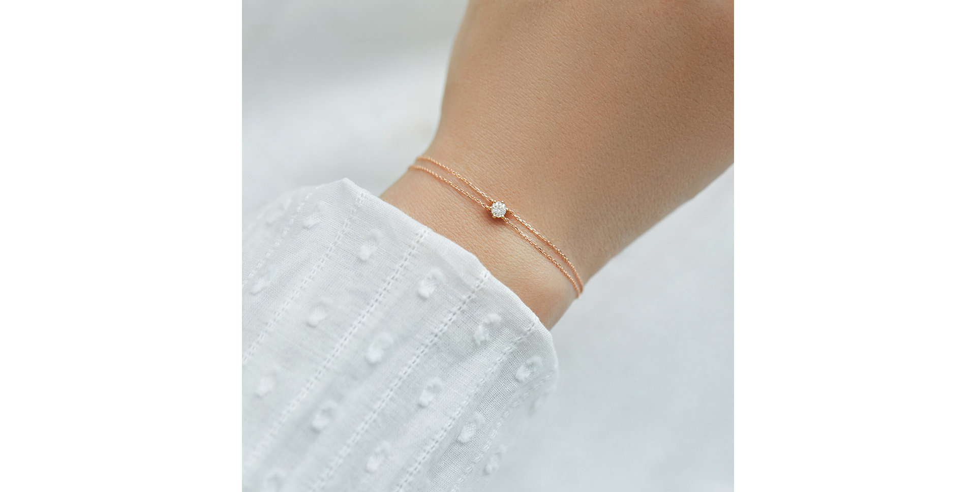 Náramek se zeleným diamantem Essential Shine