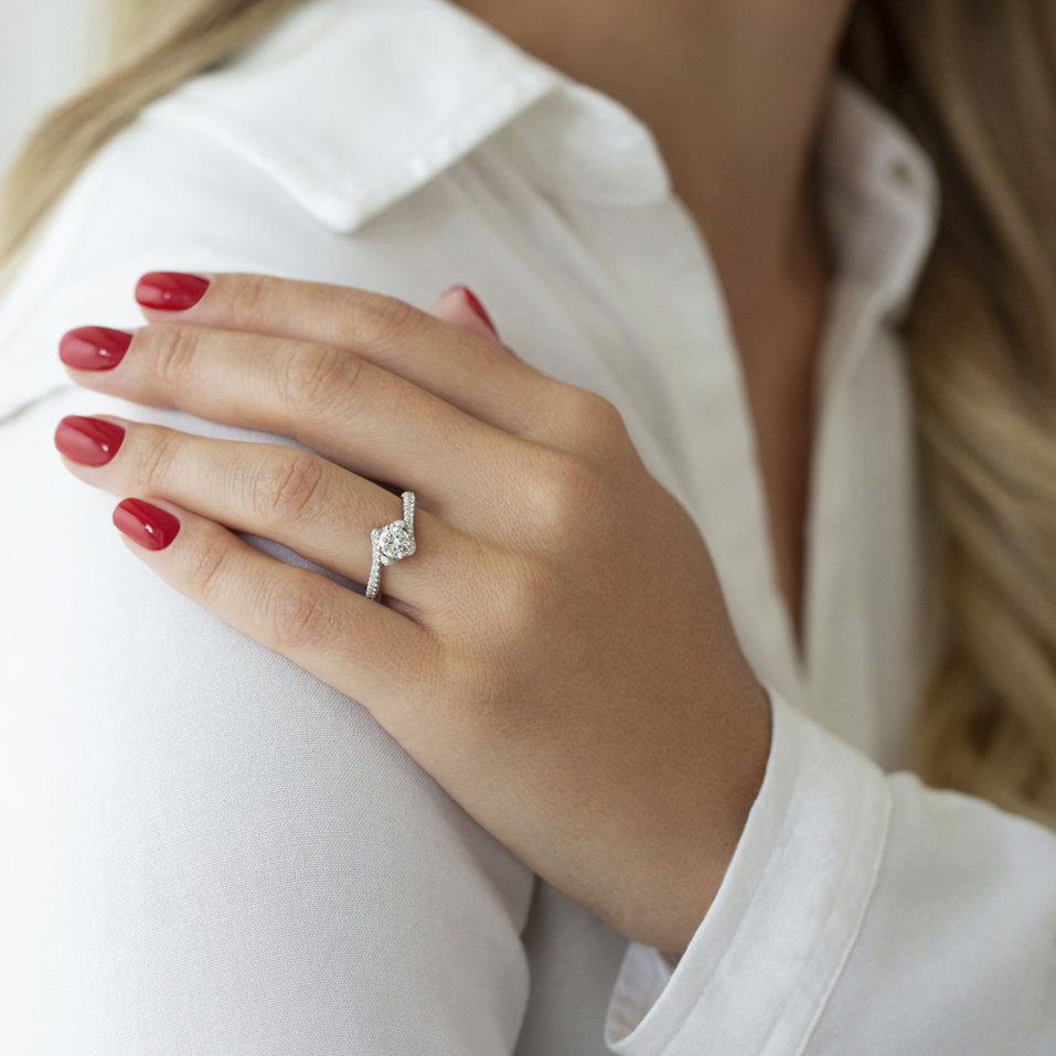 Prsten s diamanty Frozen Princess