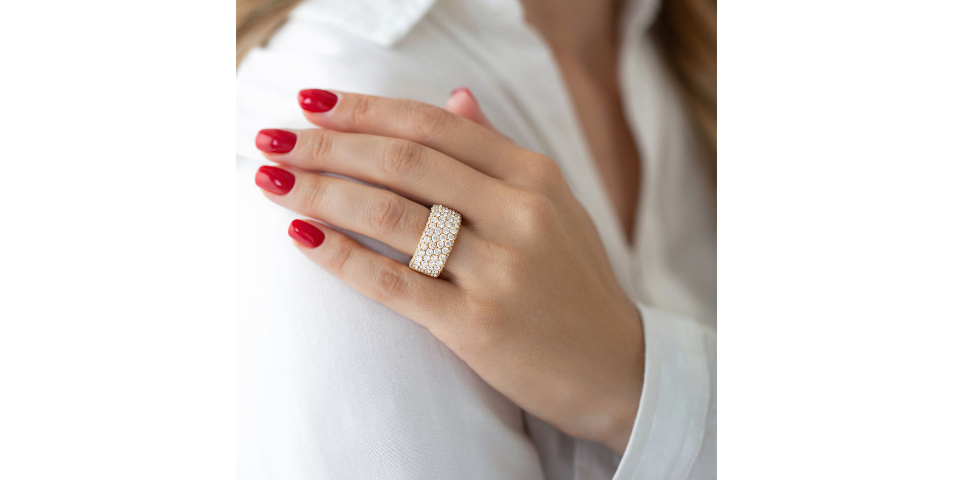 Prsten s diamanty Isidore