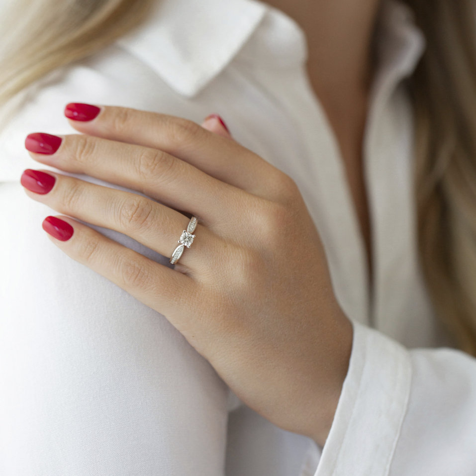 Prsten s diamanty Cezaria