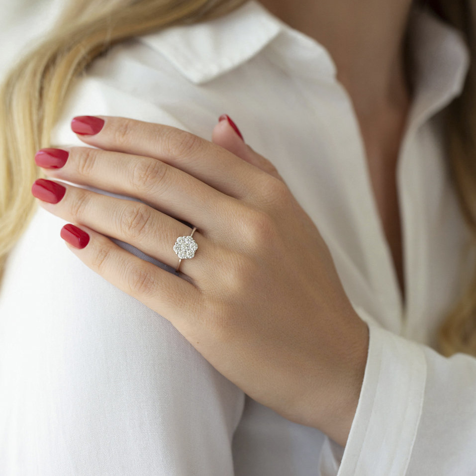 Prsten s diamanty Fiona