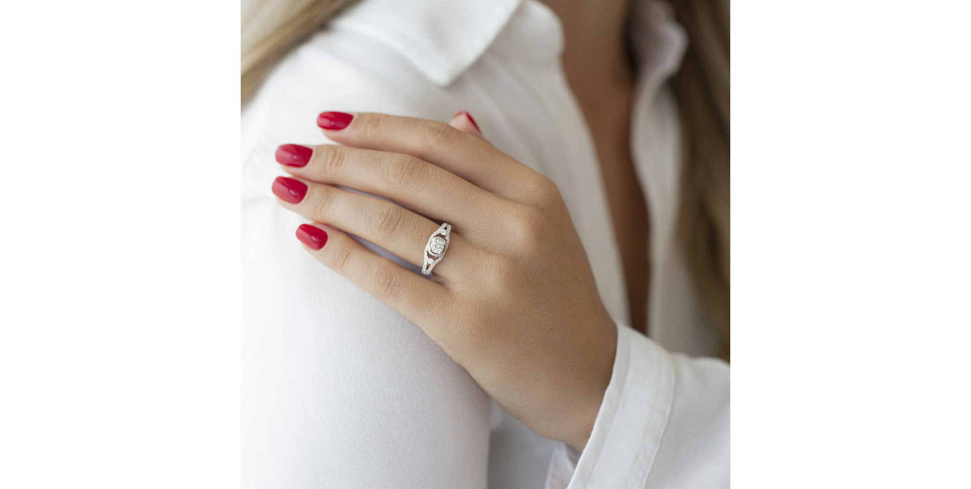 Prsten s diamanty Merci