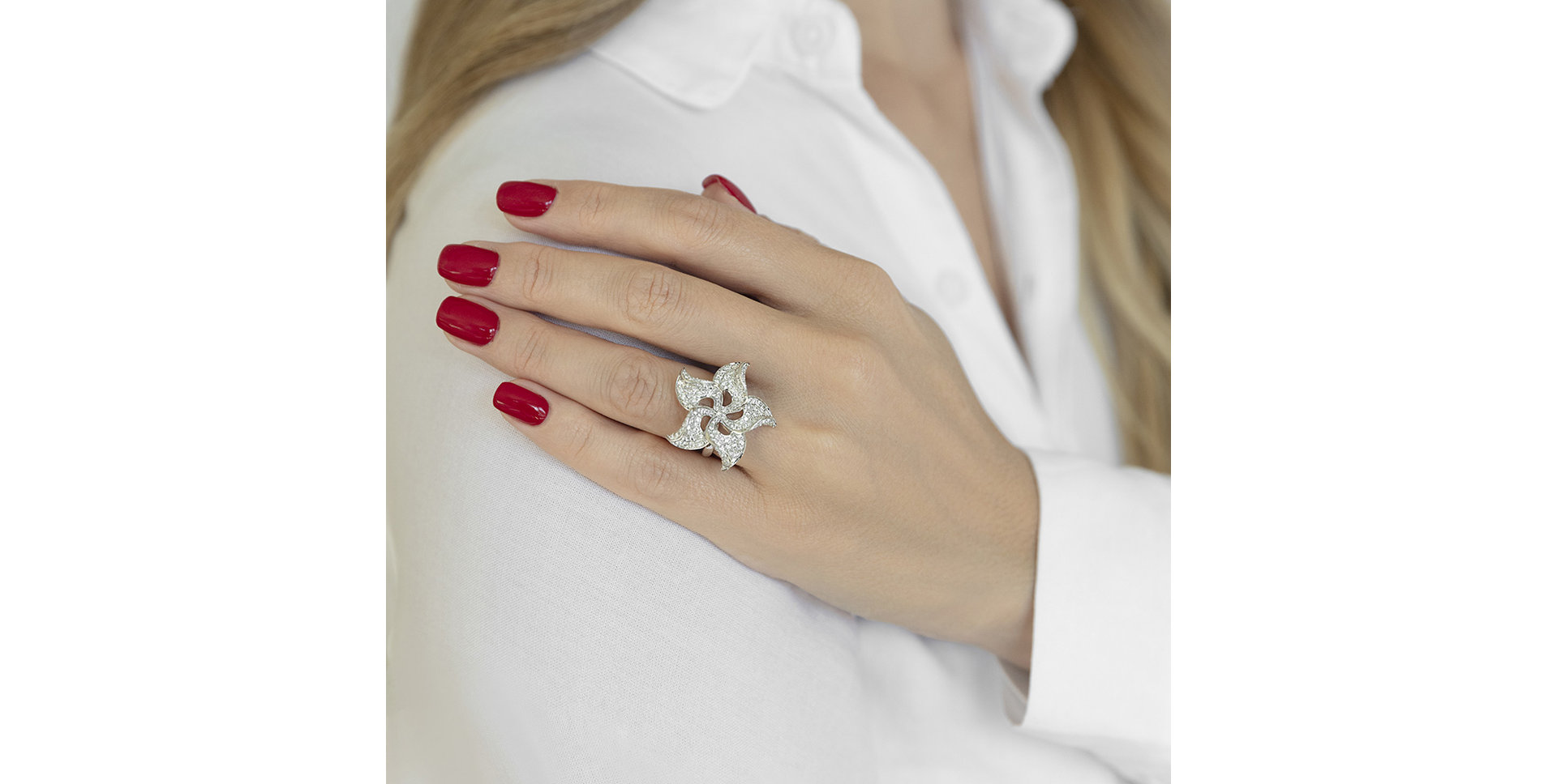 Prsten s diamanty Fantaziela