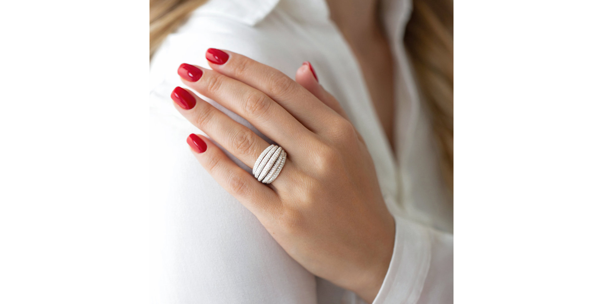 Prsten s diamanty Charming Lines