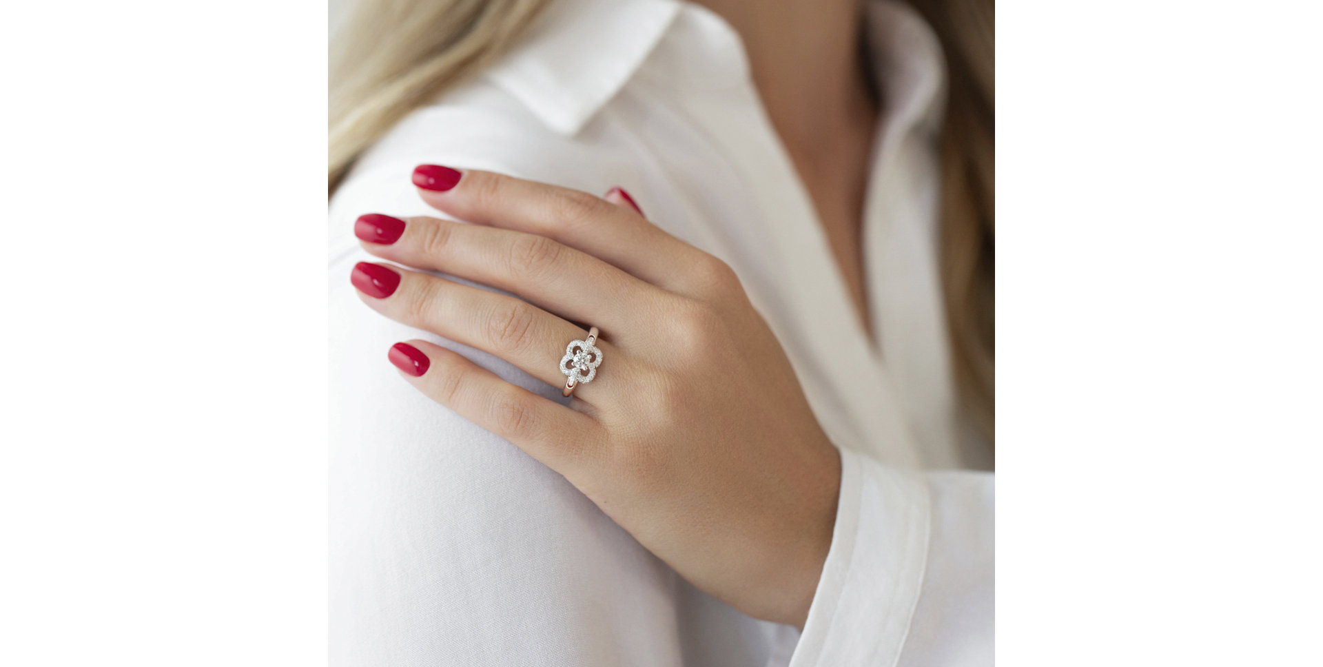 Prsten s diamanty Cate