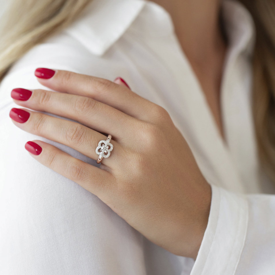 Prsten s diamanty Cate