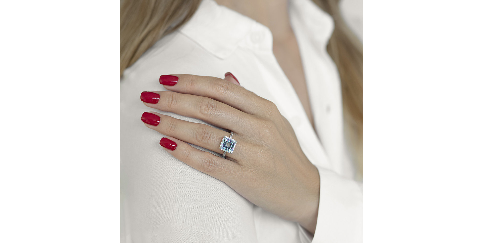 Prsten s topazem a diamanty Perfect Paradox