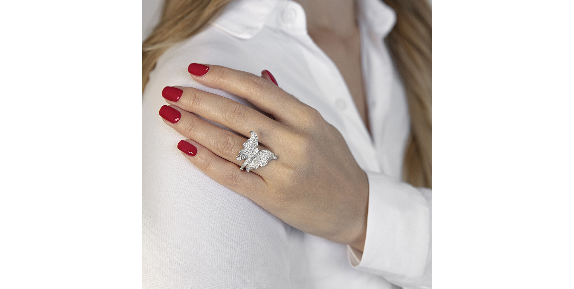 Prsten s diamanty Madam Butterfly