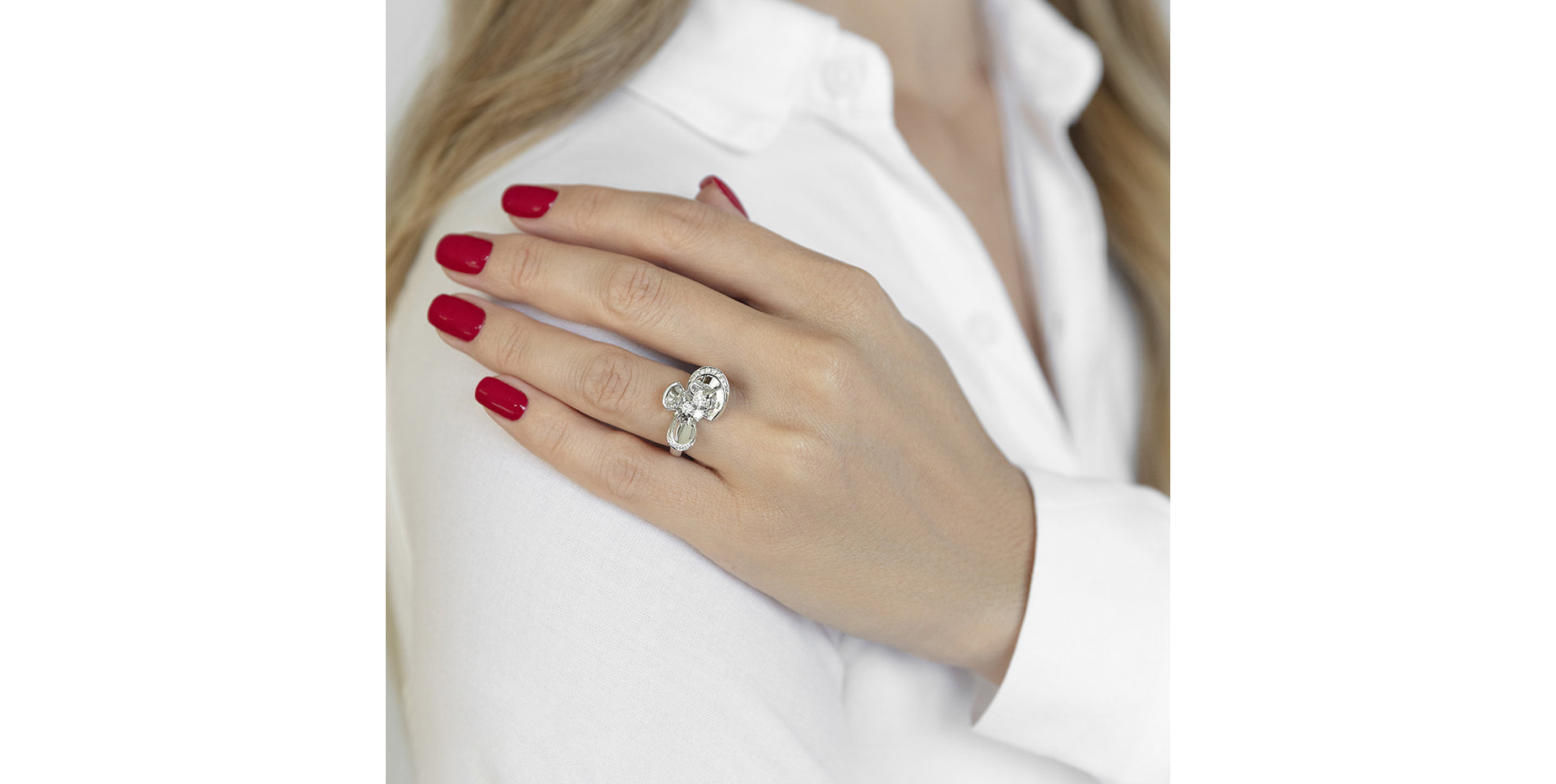 Prsten s diamanty Lily