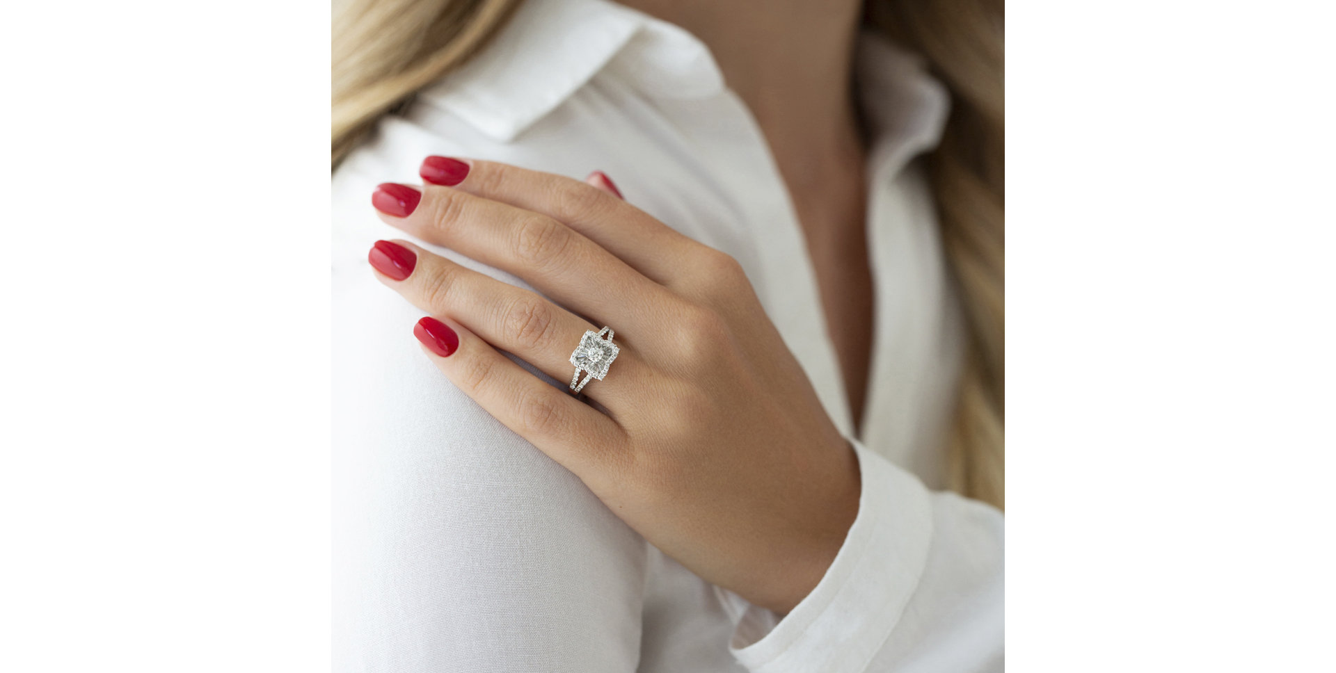 Prsten s diamanty Léandre