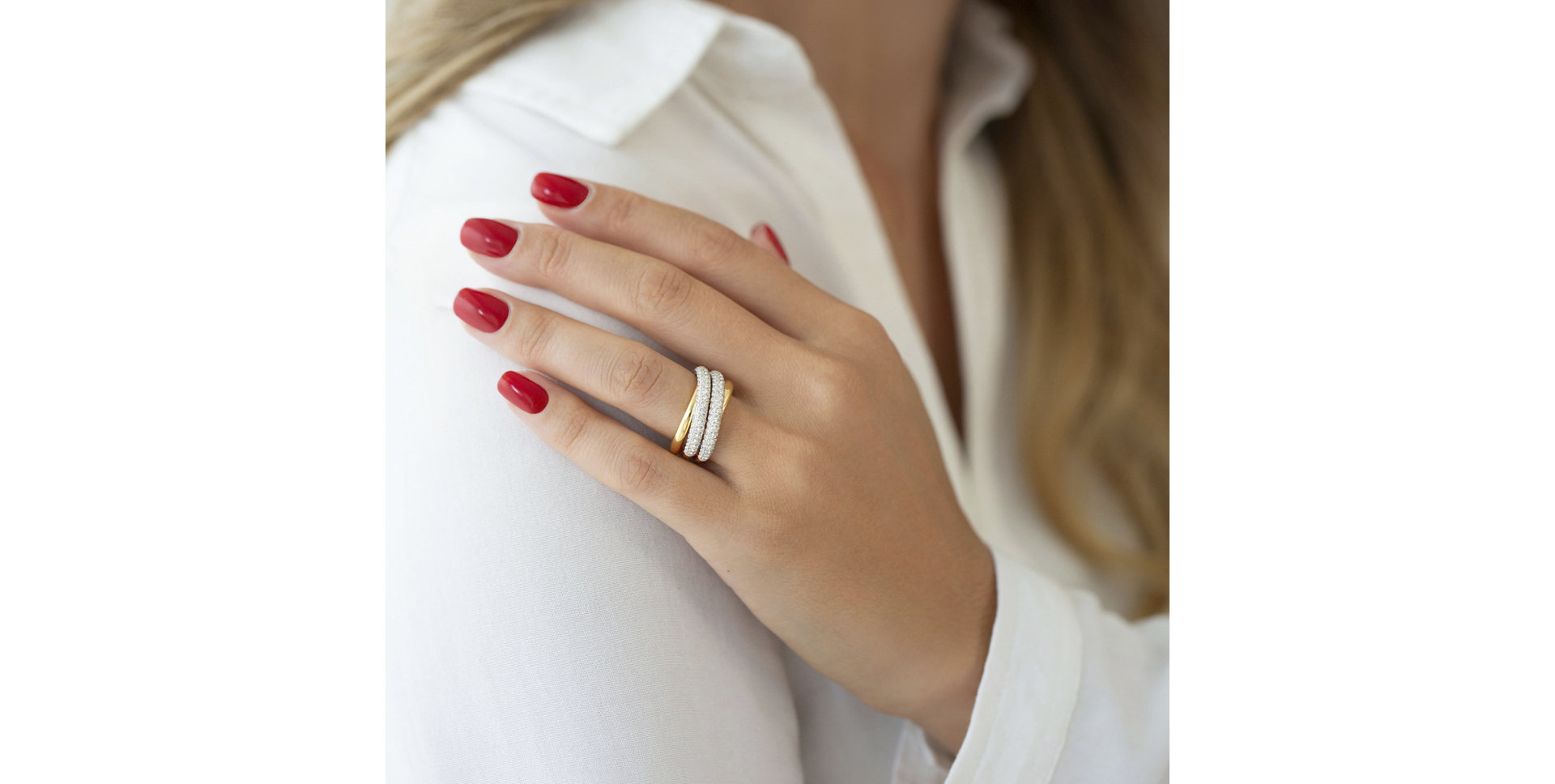 Prsten s diamanty Alida