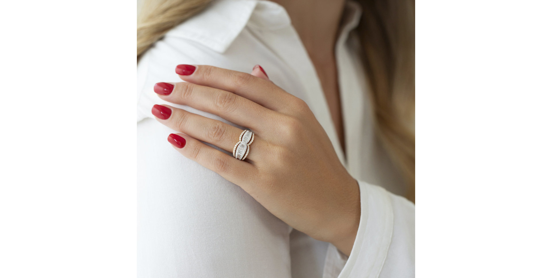 Prsten s diamanty Catherine