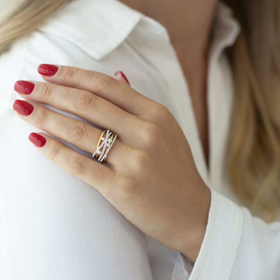 Prsten s diamanty Zita