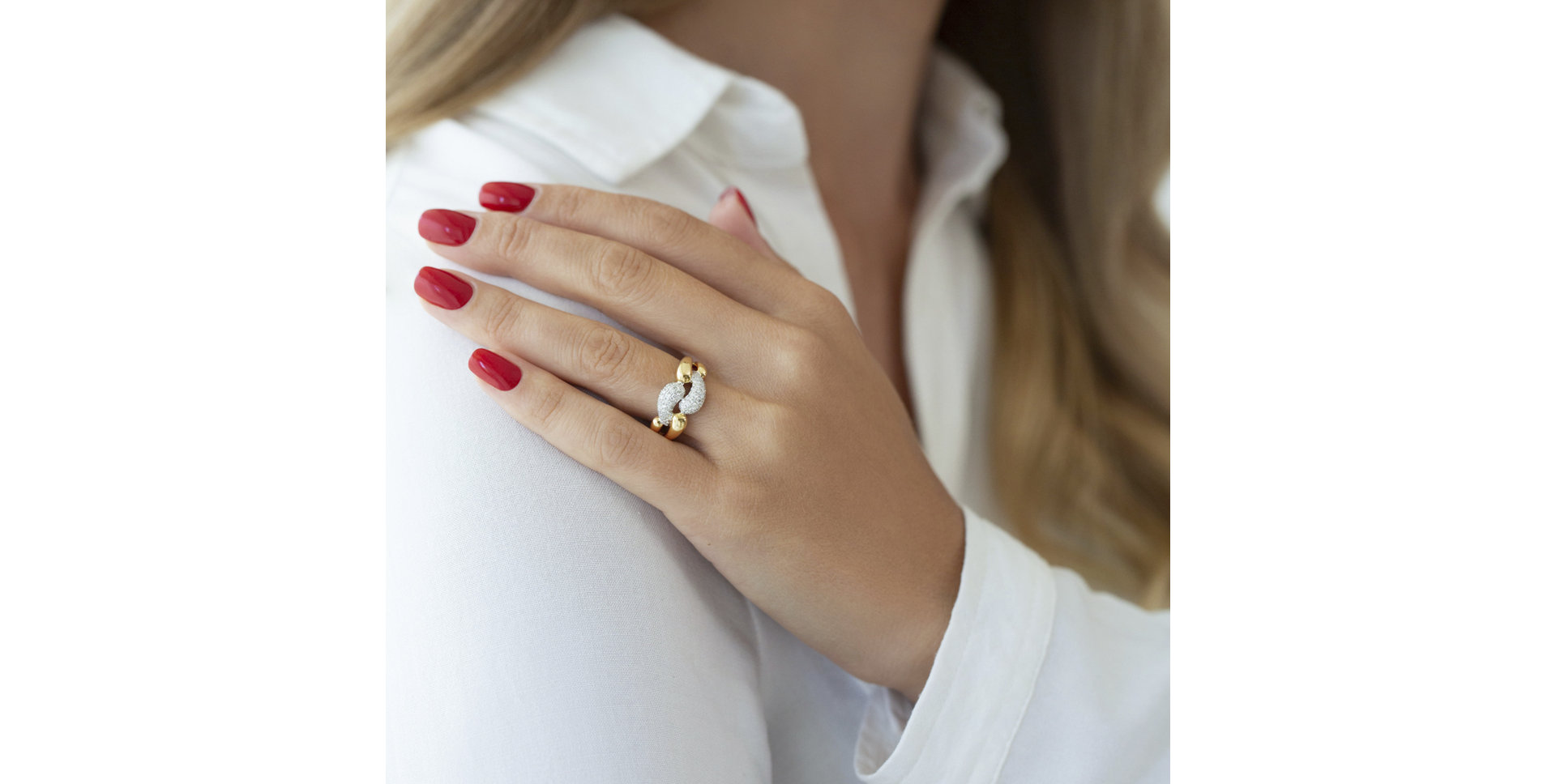 Prsten s diamanty Aubin