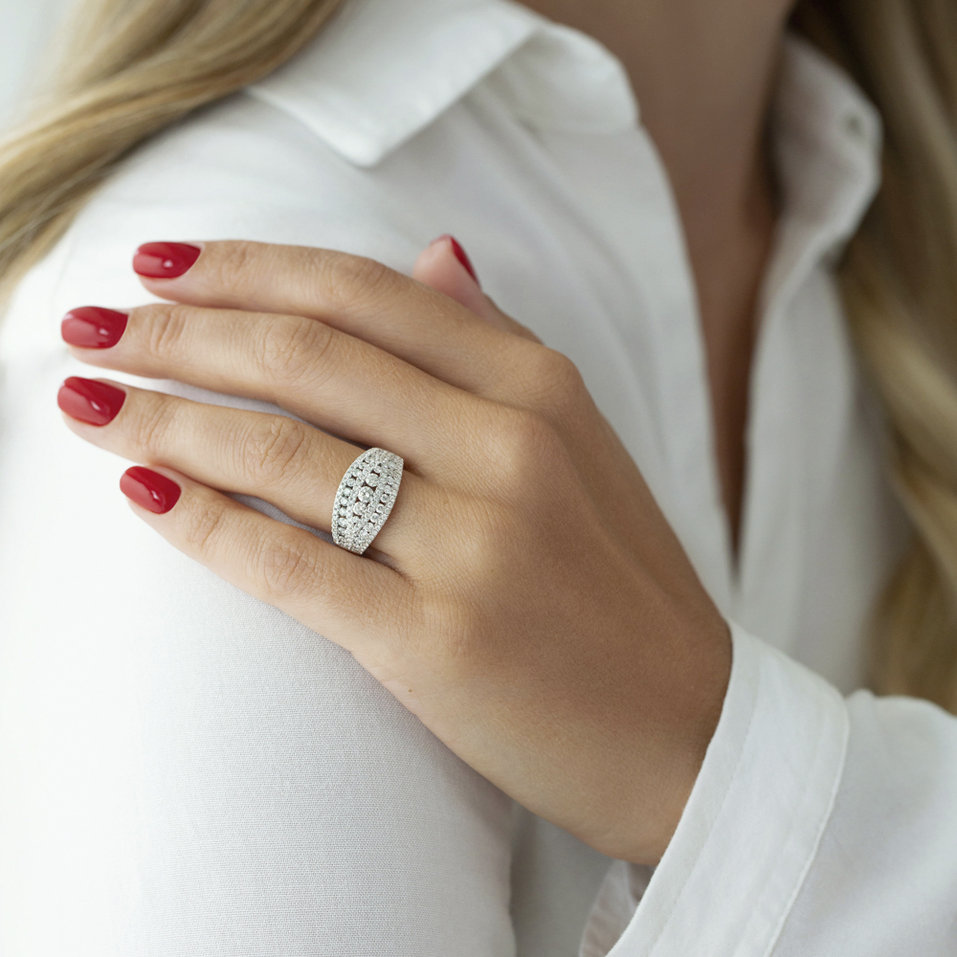 Prsten s diamanty Nevio