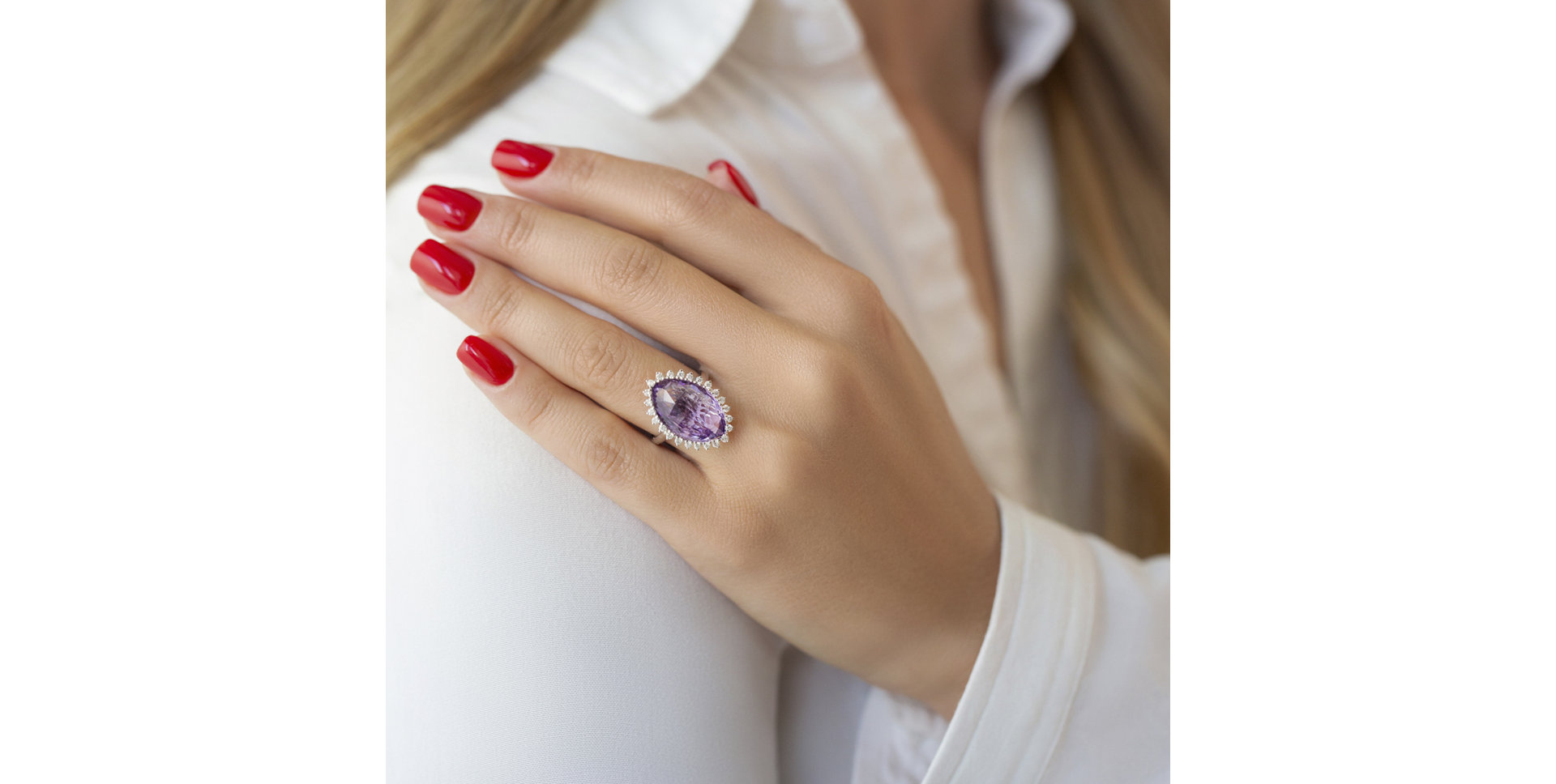 Prsten s topazem a diamanty Darlar Hope