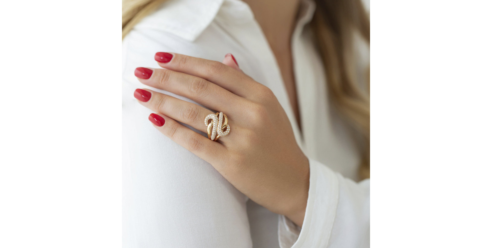 Prsten s diamanty Félicie