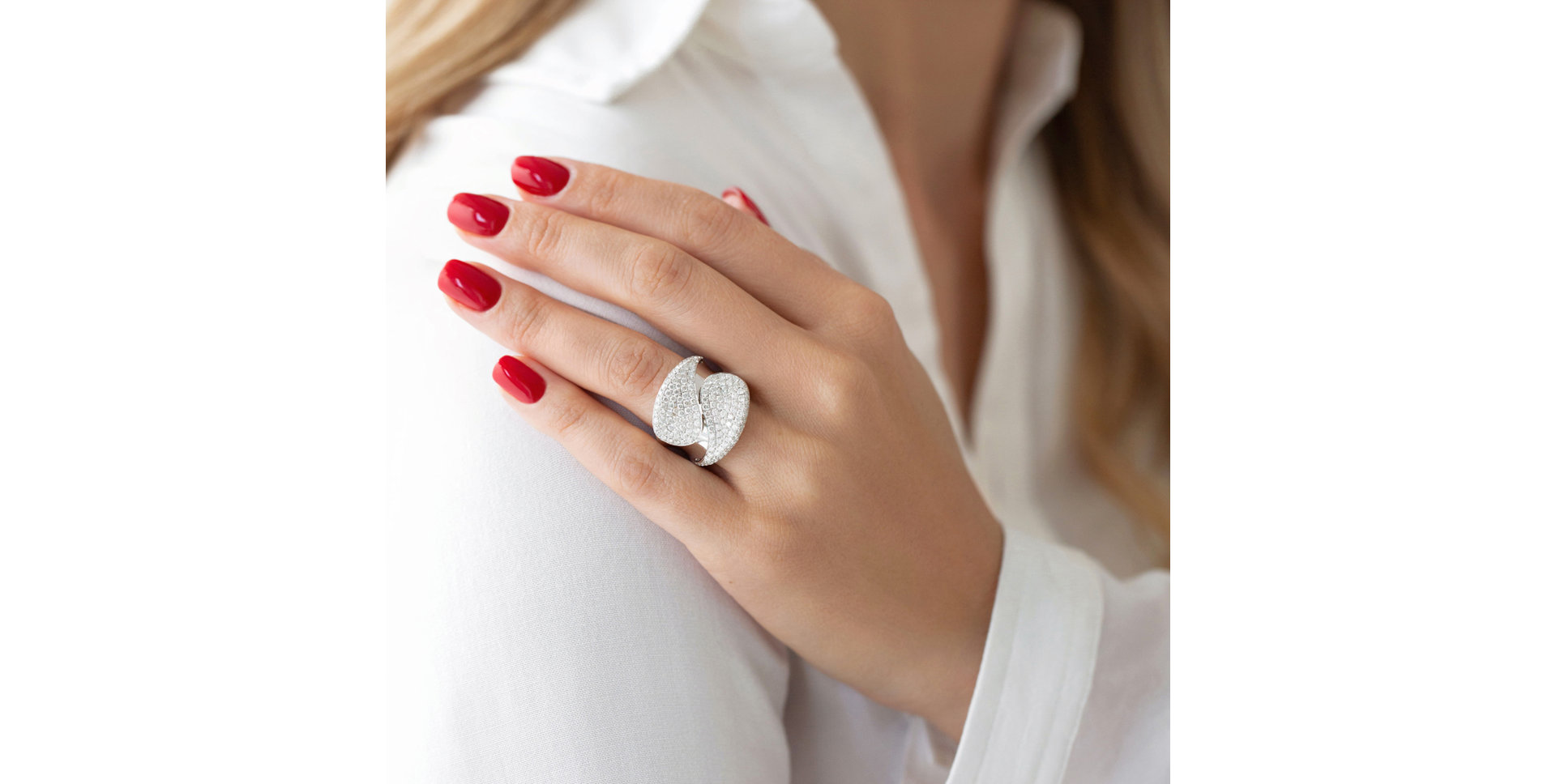 Prsten s diamanty Treasure Afrodithé