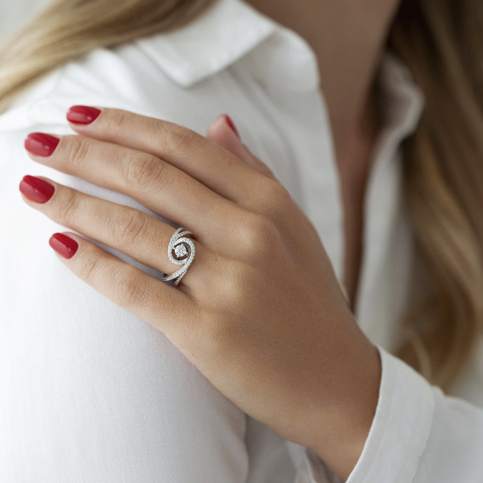 Prsten s diamanty Free Infinity