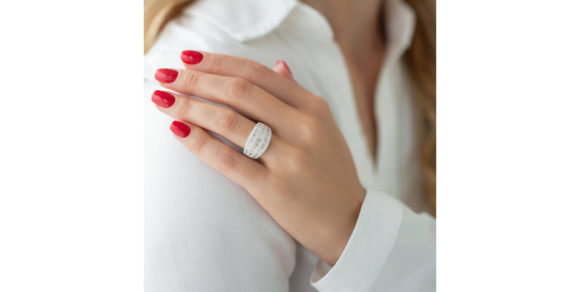 Prsten s diamanty Glorious Lines