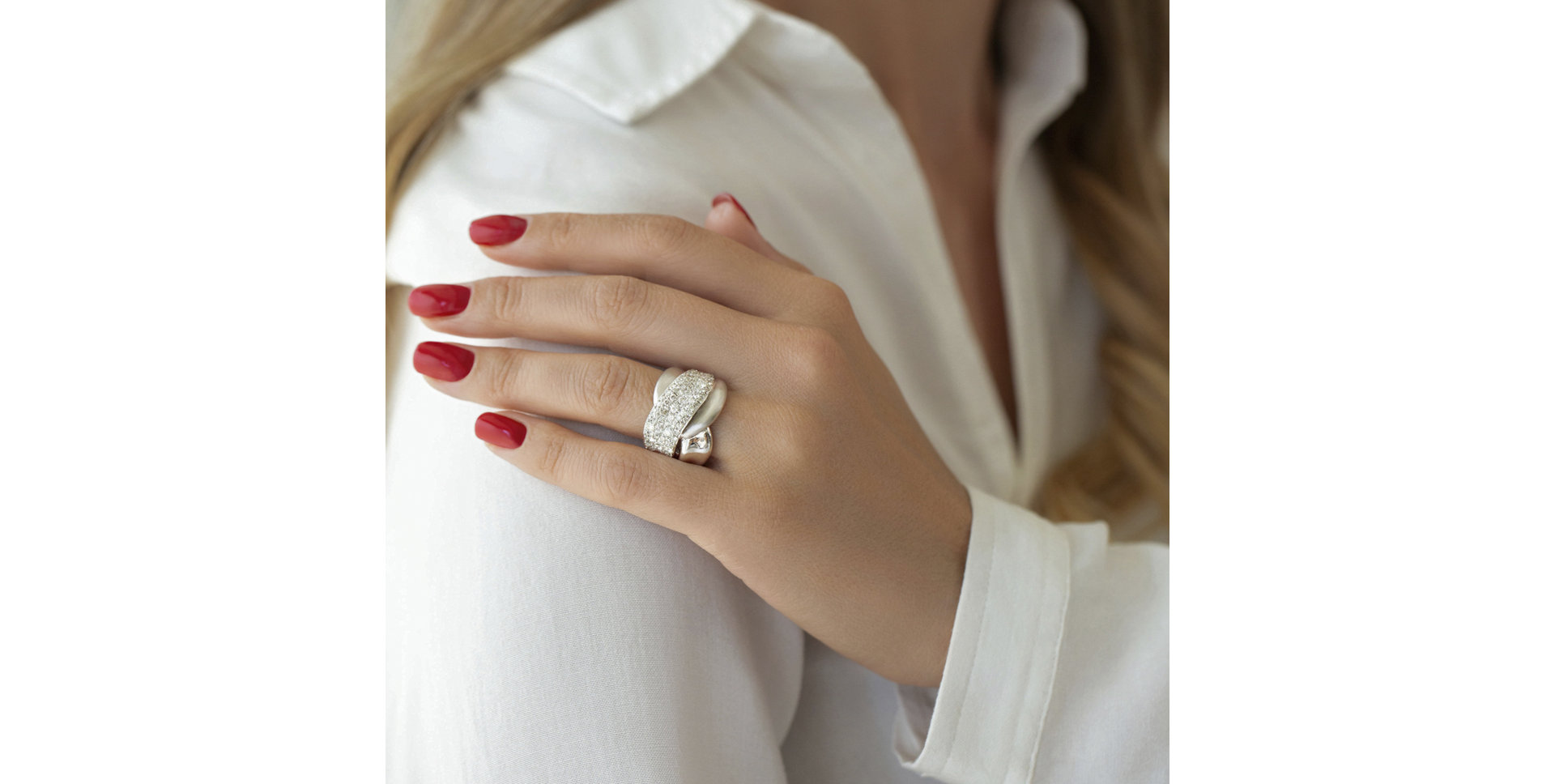 Prsten s diamanty Moon Kiss