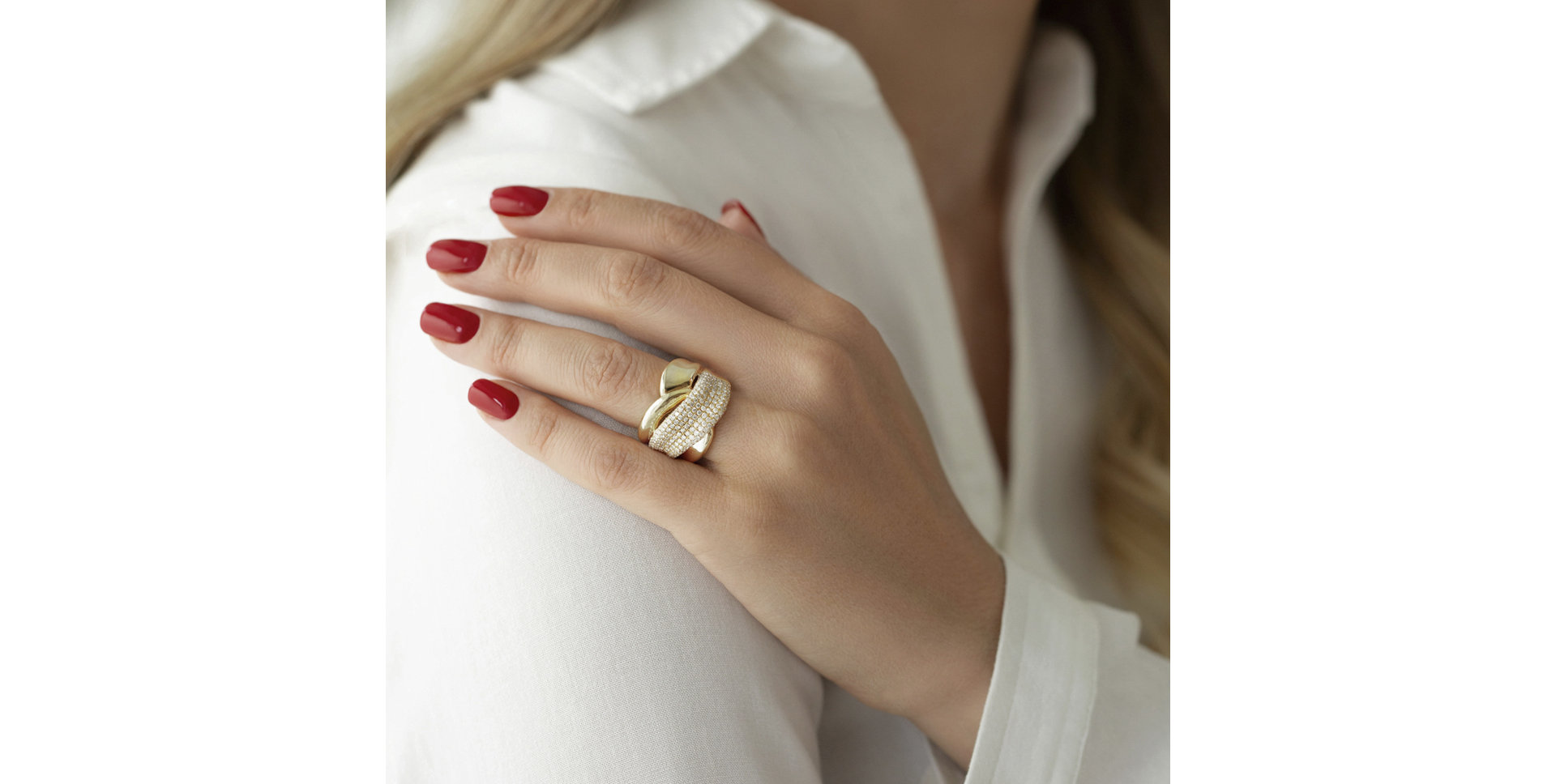 Prsten s diamanty Moon Kiss