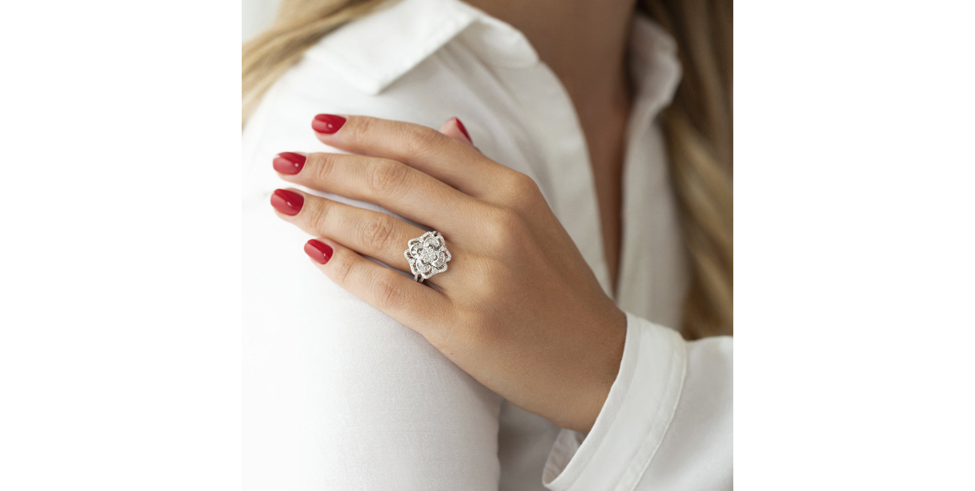 Prsten s diamanty Royal Blossom