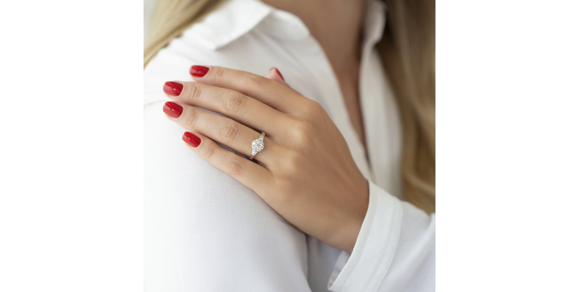 Prsten s diamanty Shiny Meadow