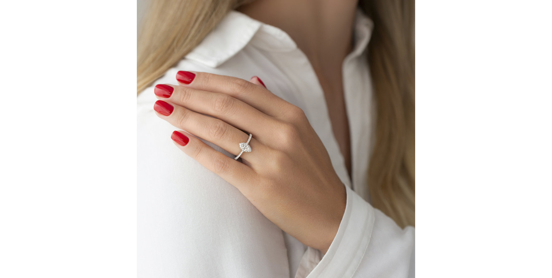 Prsten s diamanty Marquise Fantasy