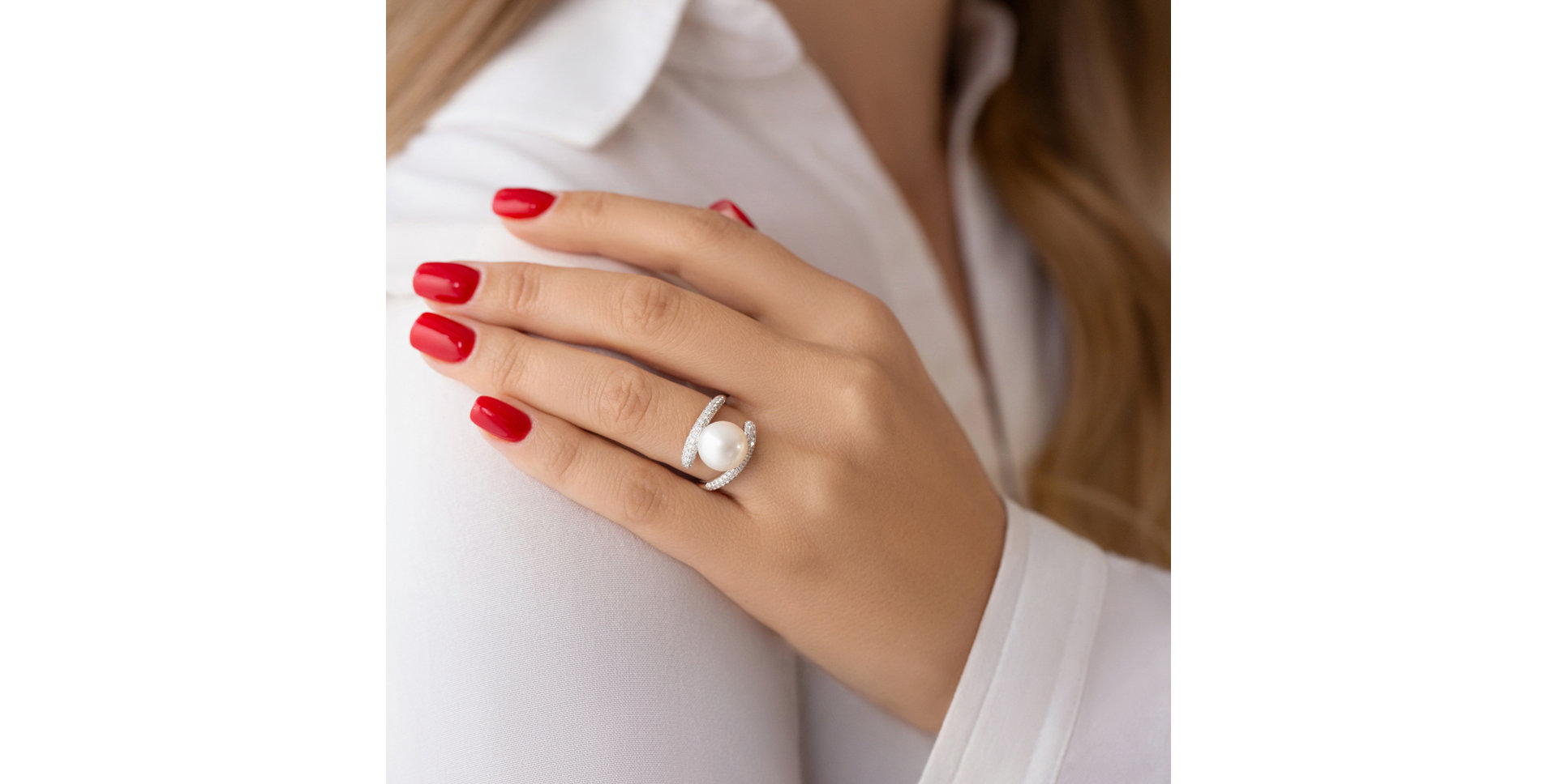 Prsten s perlou a diamanty Berlineta