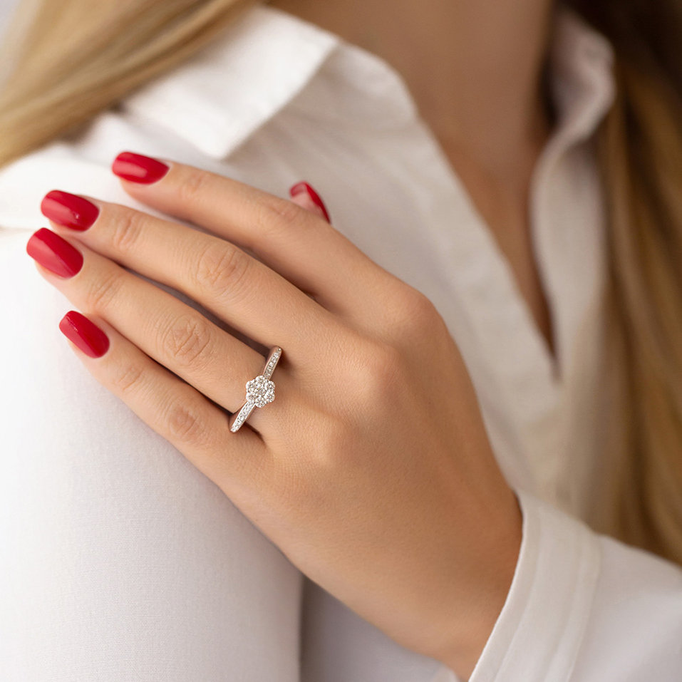 Prsten s diamanty Omer