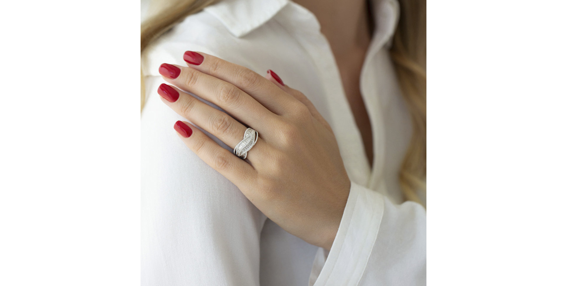 Prsten s diamanty Albany