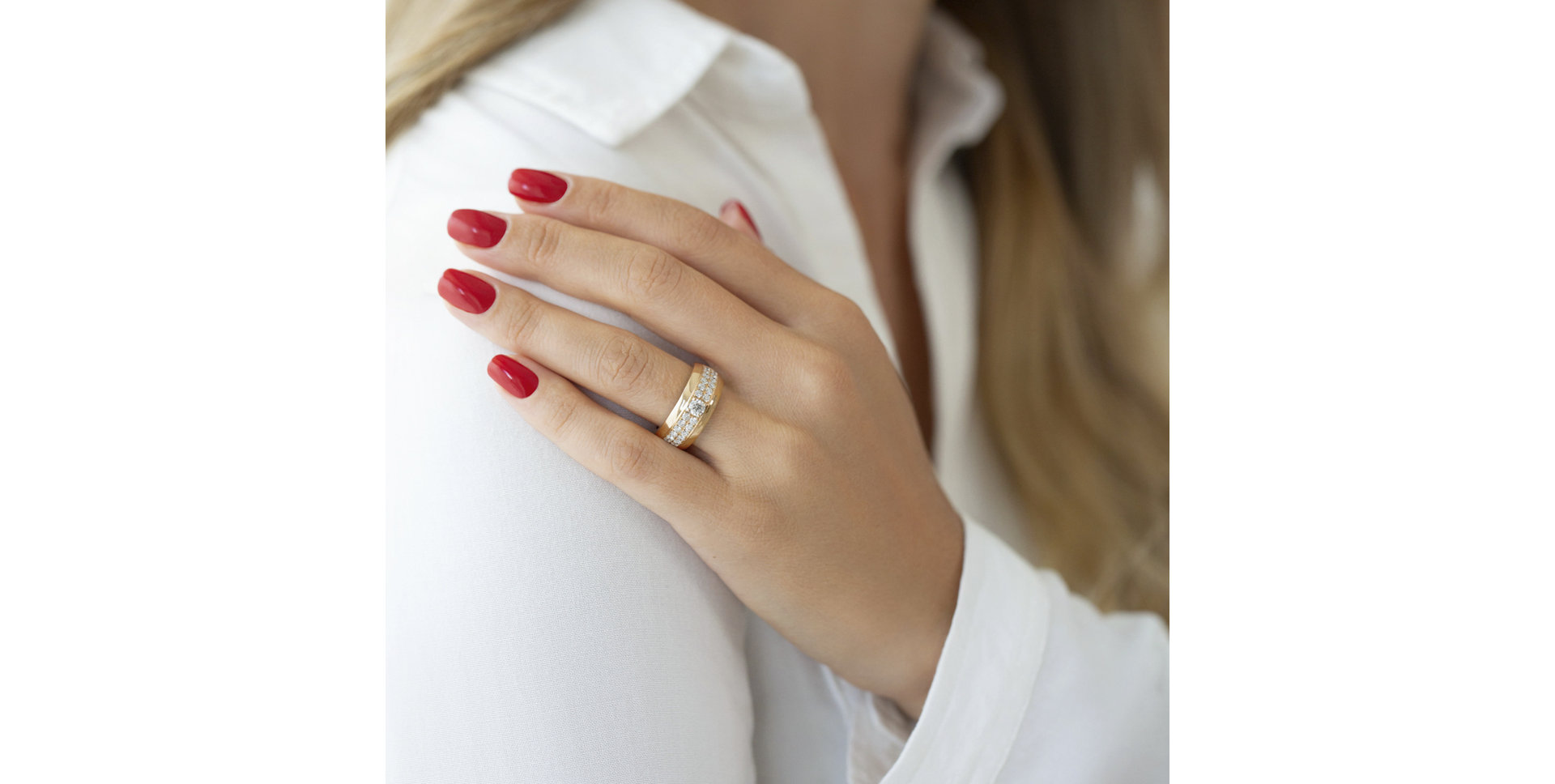 Prsten s diamanty Clémence