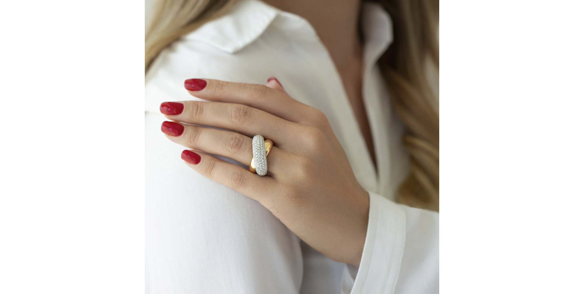 Prsten s diamanty Adélaïde