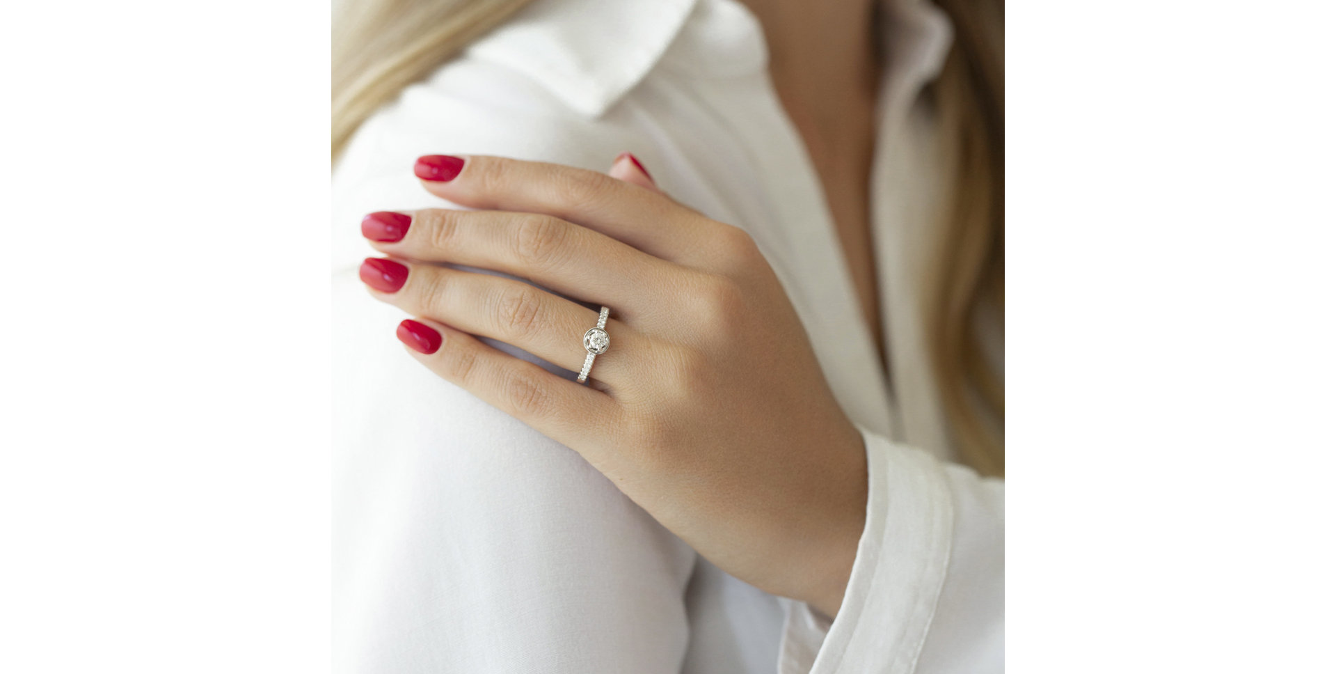 Prsten s diamanty Crystal Lune