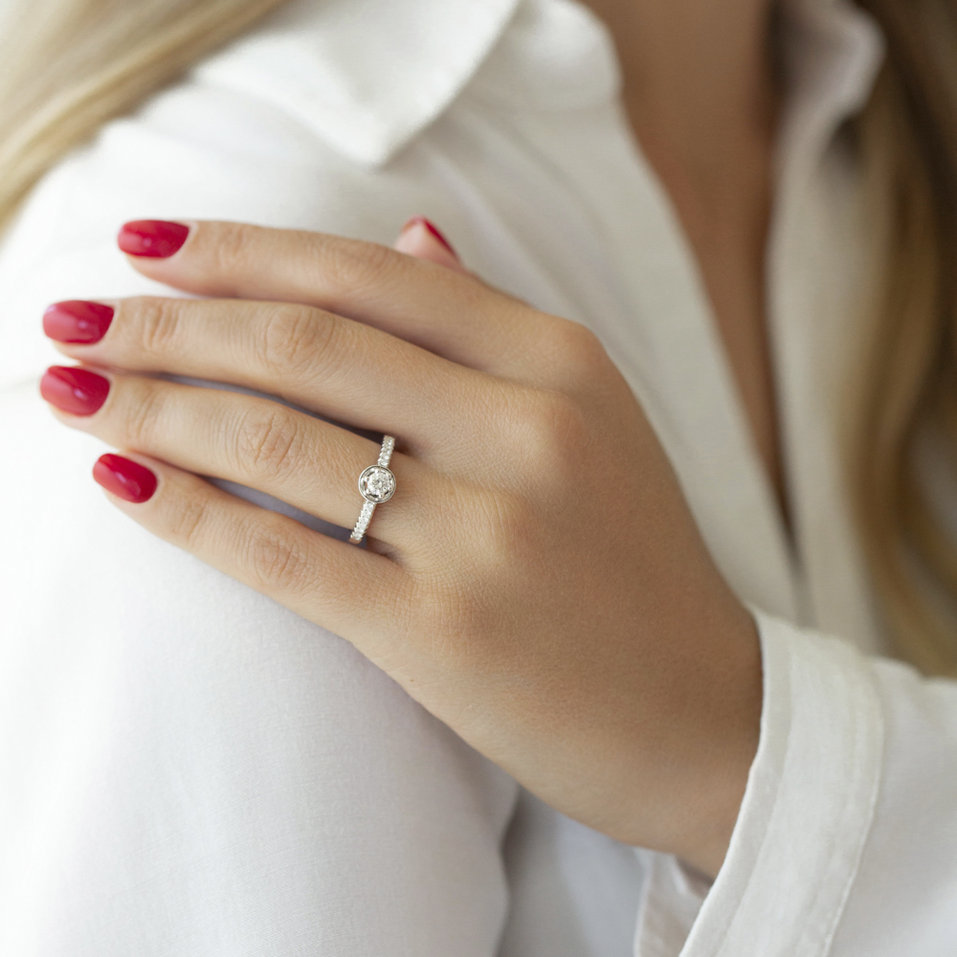 Prsten s diamanty Crystal Lune