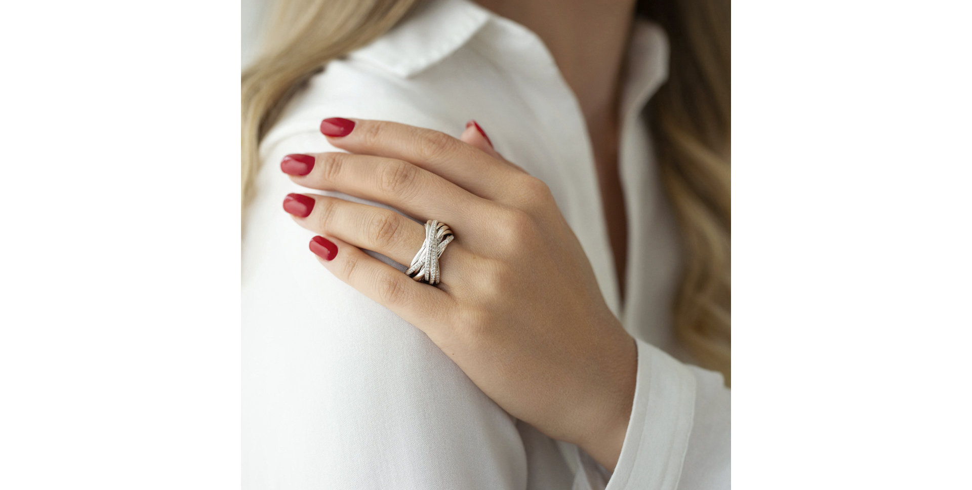 Prsten s diamanty Victorien