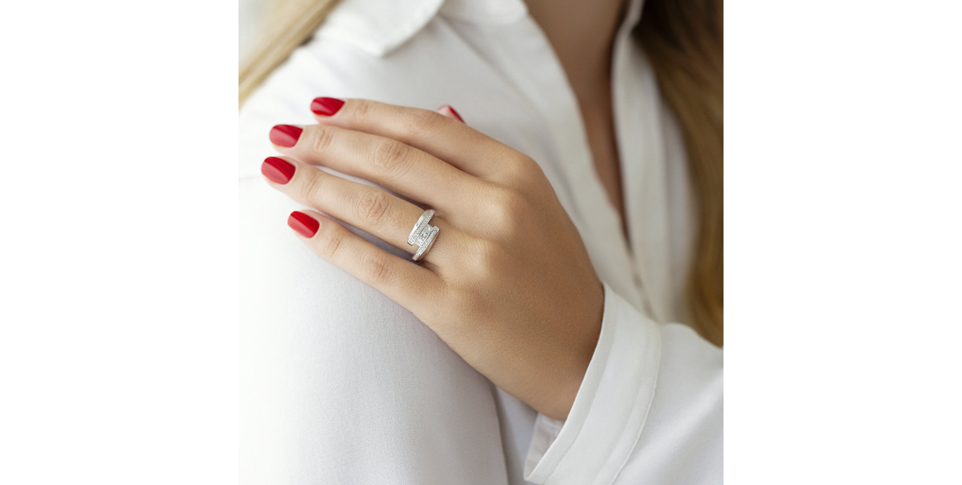 Prsten s diamanty Perfect Lines