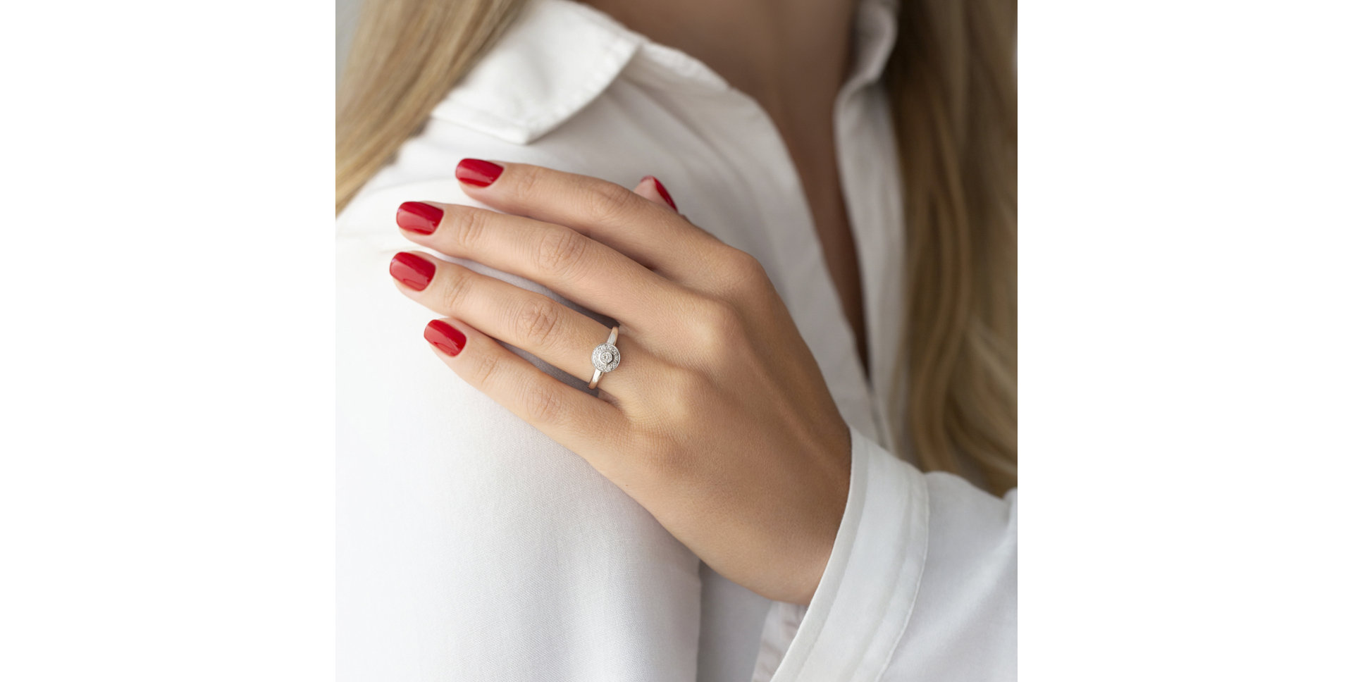 Prsten s diamanty Sun Highness