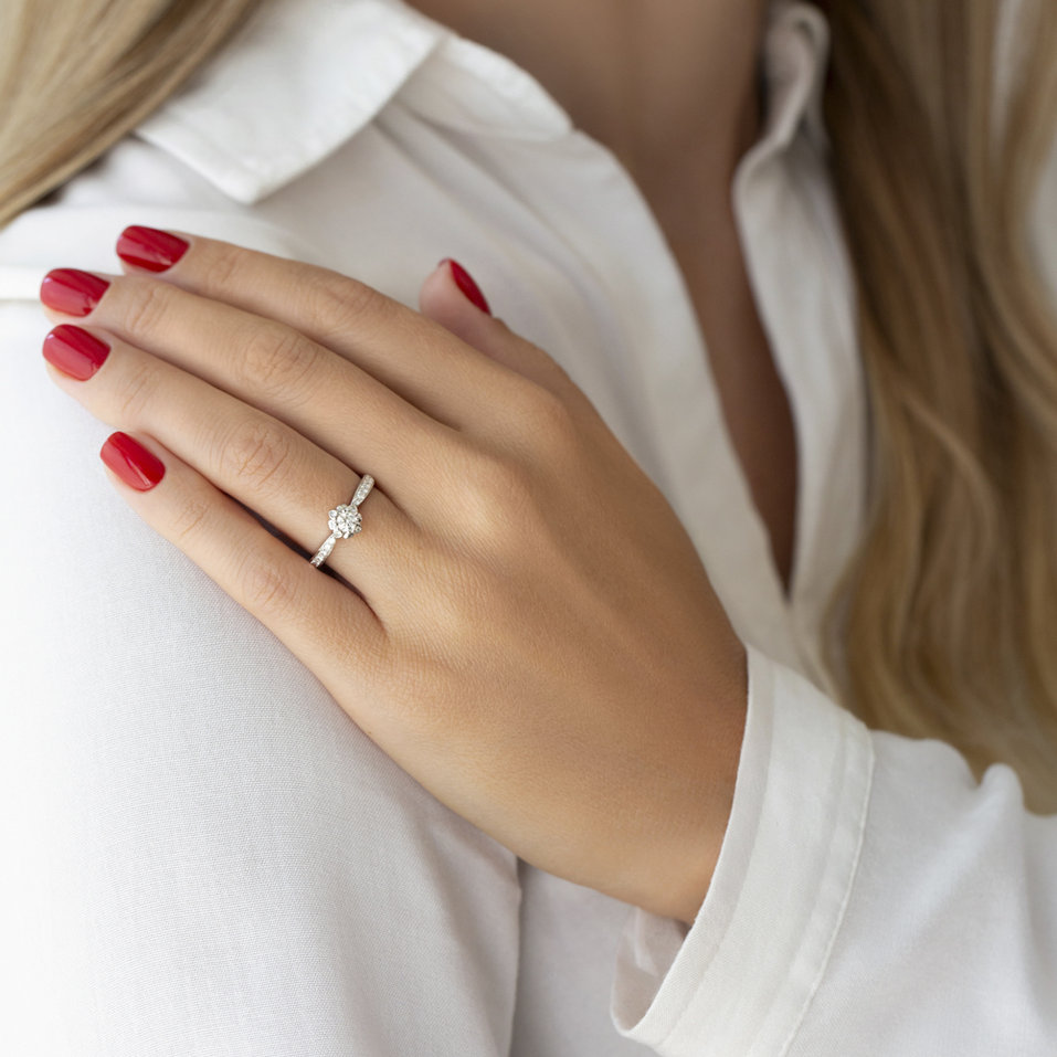 Prsten s diamanty Thècle