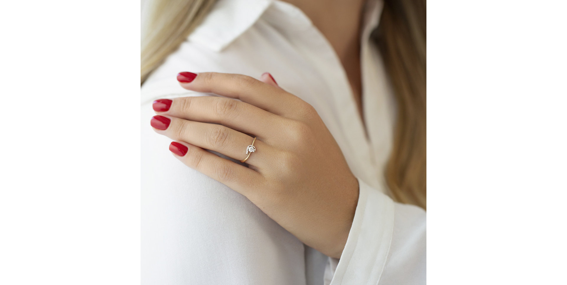 Prsten s diamantem Larrisa