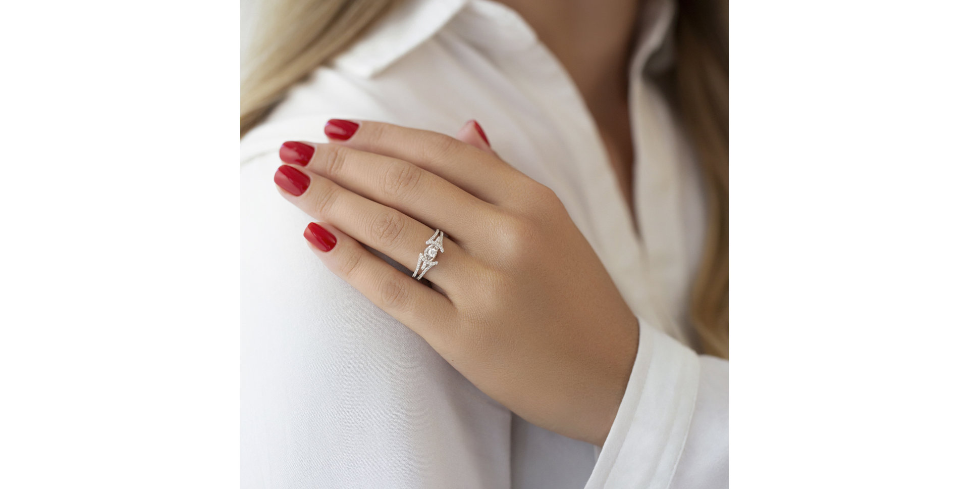 Prsten s diamanty Gaétan