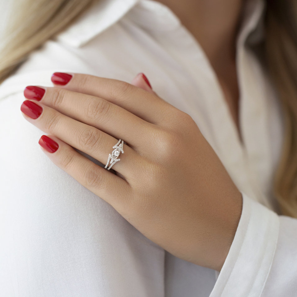 Prsten s diamanty Gaétan