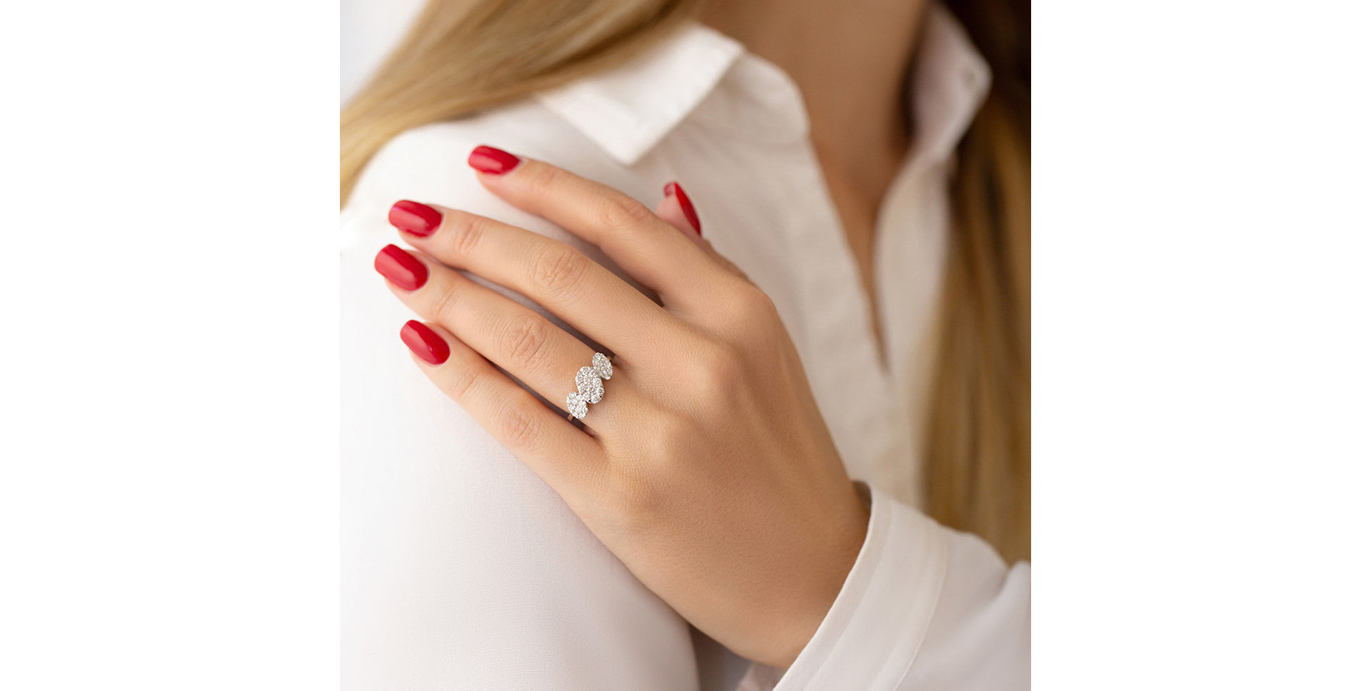 Prsten s diamanty Aure