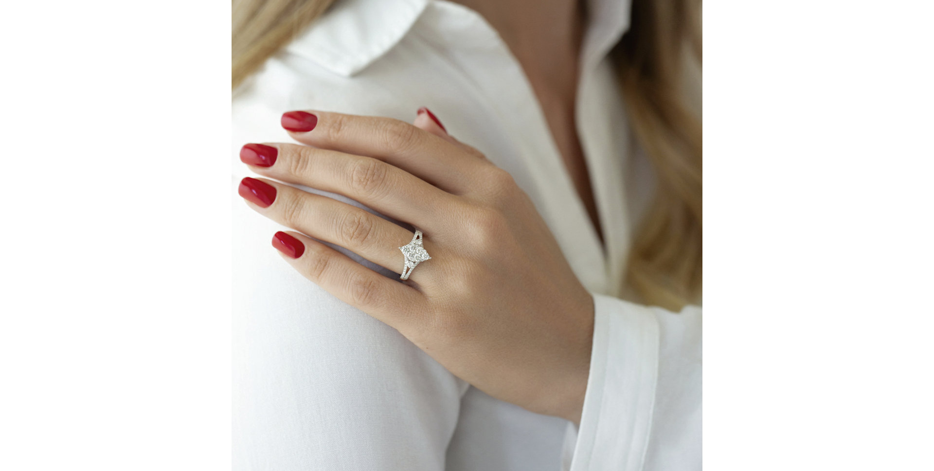 Prsten s diamanty Thérèse